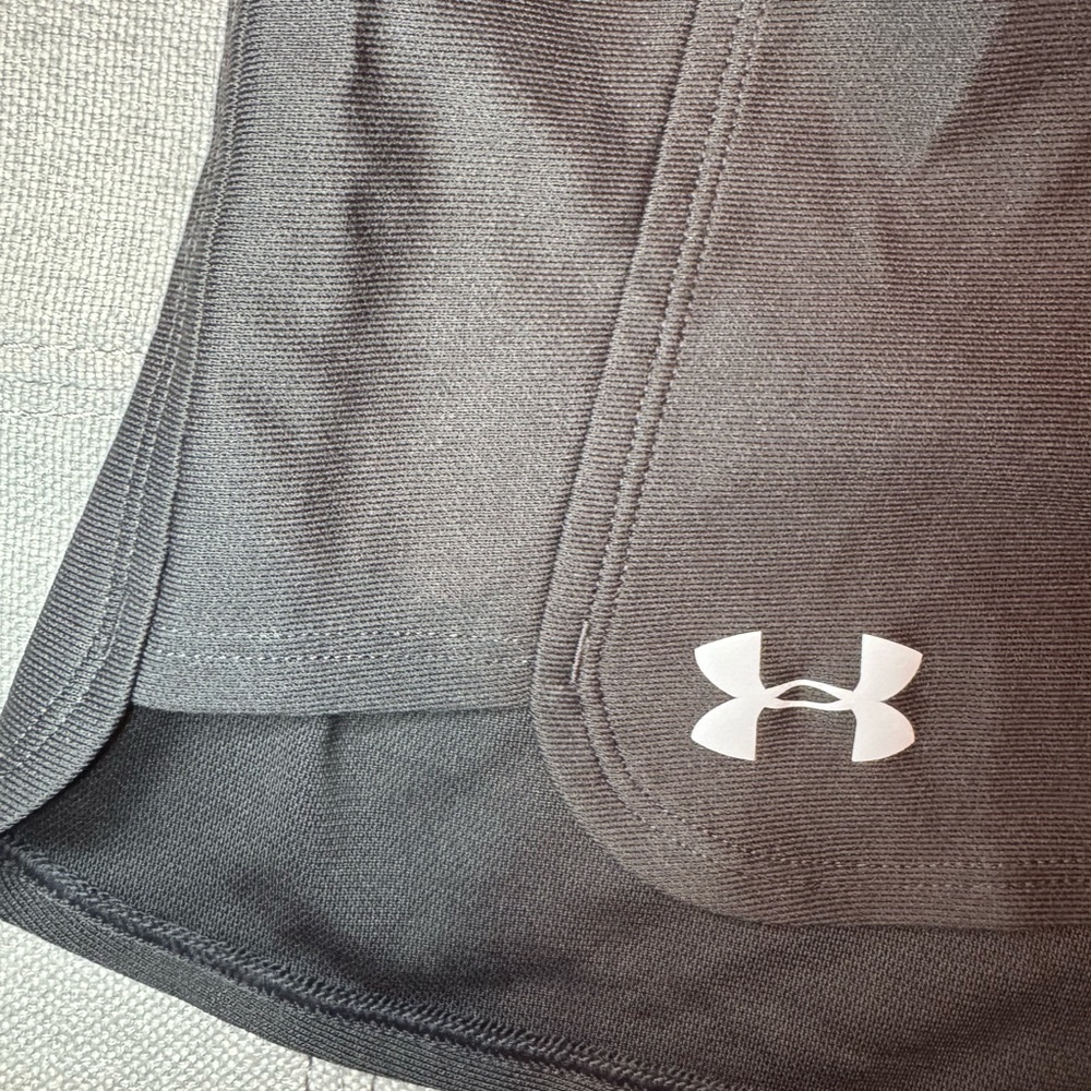 Under Armour charcoal grey workout shorts. - Picture 2 of 4